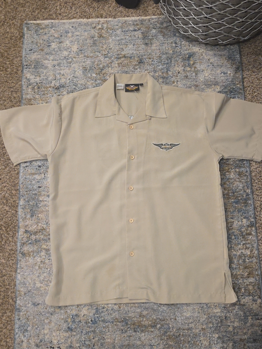 Vintage Harley Davidson Button Down Shirt In EUC